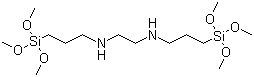 结构式 CAS# 68845-16-9, N,N'-双[3-(三甲氧基硅基)丙基]乙二胺