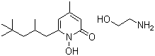 structure of CAS# 68890-66-4, Piroctone olamine;1-Hydroxy-4-methyl-6(2,4,4-trimethylpentyl)2-pyridon monoethanolamine salt