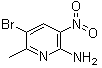 结构式 CAS# 68957-50-6, 5-溴-6-甲基-3-硝基-2-吡啶胺