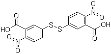 结构式 CAS# 69-78-3, 5,5'-二硫双(2-硝基苯甲酸)