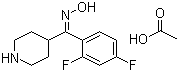 结构式 CAS# 691007-06-4, (1Z)-(2,4-二氟苯基)-4-哌啶基甲酮肟醋酸盐