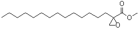 structure of CAS# 69207-52-9, 2-Tetradecyl-2-oxiranecarboxylic acid methyl ester;McN 3716; Methyl 2-tetradecylglycidate; Methyl palmoxirate; NSC 359682