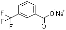 结构式 CAS# 69226-41-1, 3-三氟甲基苯甲酸钠; 间三氟甲基苯甲酸钠