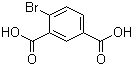 structure of CAS# 6939-93-1, 4-Bromoisophthalic acid;4-Bromo-1,3-benzenedicarboxylic acid
