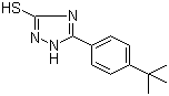 结构式 CAS# 69480-15-5, 5-(4-叔丁基苯基)-1H-1,2,4-三唑-3-硫醇