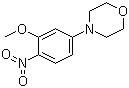 结构式 CAS# 6950-88-5, 4-(3-甲氧基-4-硝基苯基)吗啉