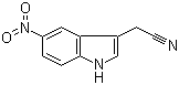 5-硝基吲哚-3-乙腈分子结构 (CAS 6952-13-2)
