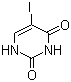 structure of CAS# 696-07-1, 5-Iodouracil;2,4-Dihydroxy-5-iodopyrimidine