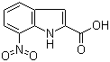 structure of CAS# 6960-45-8, 7-Nitroindole-2-carboxylic acid;7-Nitro-1H-indole-2-carboxylic acid