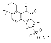 structure of CAS# 69659-80-9, Tanshinone IIA sodium sulfonate;Sulfotanshinone sodium II-A
