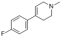 structure of CAS# 69675-10-1, 4-(4-Fluorophenyl)-1-methyl-1,2,3,6-tetrahydropyridine