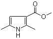 2,5-二甲基-1H-吡咯-3-甲酸甲酯分子结构 (CAS 69687-80-5)