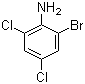 2-溴-4,6-二氯苯胺分子结构 (CAS 697-86-9)