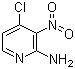 结构式 CAS# 6980-08-1, 2-氨基-3-硝基-4-氯吡啶