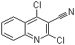 结构式 CAS# 69875-54-3, 2,4-二氯喹啉-3-甲腈