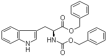 structure of CAS# 69876-37-5, N-[(Phenylmethoxy)carbonyl]-L-tryptophan phenylmethyl ester;Benzyl (S)-2-(benzyloxycarbonylamino)-3-(1H-indol-3-yl)propanoate