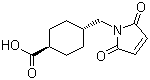 structure of CAS# 69907-67-1, trans-4-(Maleimidomethyl)cyclohexanecarboxylic acid;trans-4-[(2,5-Dihydro-2,5-dioxo-1H-pyrrol-1-yl)methyl]cyclohexanecarboxylic acid