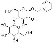 Phenylmethyl 4-O-beta-D-glucopyranosyl-beta-D-glucopyranoside molecular structure (CAS 6992-65-0)