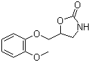 结构式 CAS# 70-07-5, 美芬诺酮; 5-[(2-甲氧基苯氧基)甲基]-2-恶唑烷酮