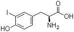 结构式 CAS# 70-78-0, 3-碘-L-酪氨酸