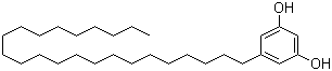 5-二十三烷基-1,3-苯二醇分子结构 (CAS 70110-60-0)