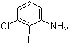 structure of CAS# 70237-25-1, 3-Chloro-2-iodoaniline;2-Iodo-3-chloroaniline; 3-Chloro-2-iodo-benzenamine