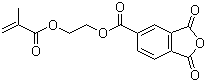 structure of CAS# 70293-55-9, 4-Methacryloxyethyl trimellitic anhydride;4-META; 2-[(2-Methyl-1-oxoallyl)oxy]ethyl 1,3-dihydro-1,3-dioxoisobenzofuran-5-carboxylate