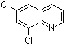 结构式 CAS# 703-66-2, 6,8-二氯喹啉