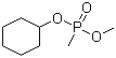 structure of CAS# 7040-52-0, Cyclohexyl methyl methylphosphonate;P-Methylphosphonic acid cyclohexyl methyl ester