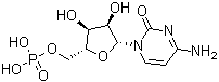 结构式 CAS# 7075-11-8, 胞苷 5'-单磷酸