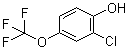 结构式 CAS# 70783-75-4, 2-氯-4-(三氟甲氧基)苯酚