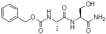 structure of CAS# 70874-14-5, N-Carbobenzoxy-L-alanyl-L-serinamide;NSC 333445