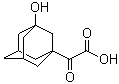 结构式 CAS# 709031-28-7, 2-(3-羟基-1-金刚烷)-2-氧代乙酸