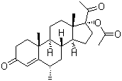 Medroxyprogesterone 17-acetate molecular structure (CAS 71-58-9)
