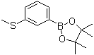 structure of CAS# 710348-63-3, 3-(Methylthio)phenylboronic acid pinacol ester;4,4,5,5-Tetramethyl-2-[3-(methylthio)phenyl]-1,3,2-dioxaborolane
