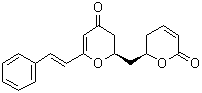 structure of CAS# 712272-88-3, Obolactone;(6R)-6-[[(2R)-3,4-Dihydro-4-oxo-6-[(1E)-2-phenylethenyl]-2H-pyran-2-yl]methyl]-5,6-dihydro-2H-pyran-2-one