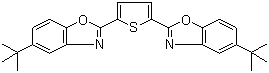 structure of CAS# 7128-64-5, Fluorescent Brightener 184;2,5-Bis(5'-tert-butyl-2-benzoxazol-2-yl)thiophene; 2,5-Di(5-tert-butylbenzoxazol-2-yl)thiophene; BBOT