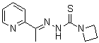 structure of CAS# 71555-25-4, 1-Azetidinecarbothioic acid [1-(2-pyridinyl)ethylidene]hydrazide;NSC 319726