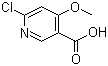 structure of CAS# 716362-10-6, 6-Chloro-4-methoxynicotinic acid;6-Chloro-4-methoxy-3-pyridinecarboxylic acid