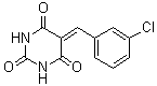 5-(3-氯亚苄基)巴比妥酸分子结构 (CAS 71732-11-1)