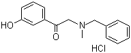 structure of CAS# 71786-67-9, 2-[Benzyl(methyl)amino]-1-(3-hydroxyphenyl)ethanone hydrochloride;Benzyl(3-hydroxyphenacyl)methylammonium chloride