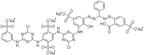 结构式 CAS# 71872-76-9, 活性蓝 160