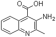 structure of CAS# 71881-80-6, 3-Amino-2-methyl-4-quinolinecarboxylic acid;3-Amino-2-methyl-cinchoninic acid