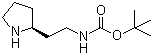 结构式 CAS# 719999-55-0, [2-(2S)-2-吡咯烷基乙基]氨基甲酸叔丁酯