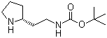 结构式 CAS# 720000-05-5, [2-(2R)-2-吡咯烷基乙基]氨基甲酸叔丁酯