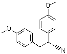 4-甲氧基-alpha-(4-甲氧基苯基)苯丙腈分子结构 (CAS 72035-46-2)