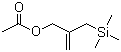 结构式 CAS# 72047-94-0, 2-(三甲基硅甲基)烯丙基乙酸酯; 2-(乙酰氧基甲基)烯丙基三甲基硅烷