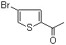 结构式 CAS# 7209-11-2, 4-溴-2-乙酰基噻吩; 1-(4-溴-2-噻吩基)乙酮