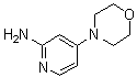 structure of CAS# 722549-98-6, 4-(Morpholin-4-yl)pyridin-2-amine;4-Morpholin-4-ylpyridin-2-ylamine; 4-Morpholinopyridin-2-amine