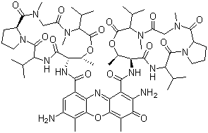 结构式 CAS# 7240-37-1, 7-氨基放线菌素 D